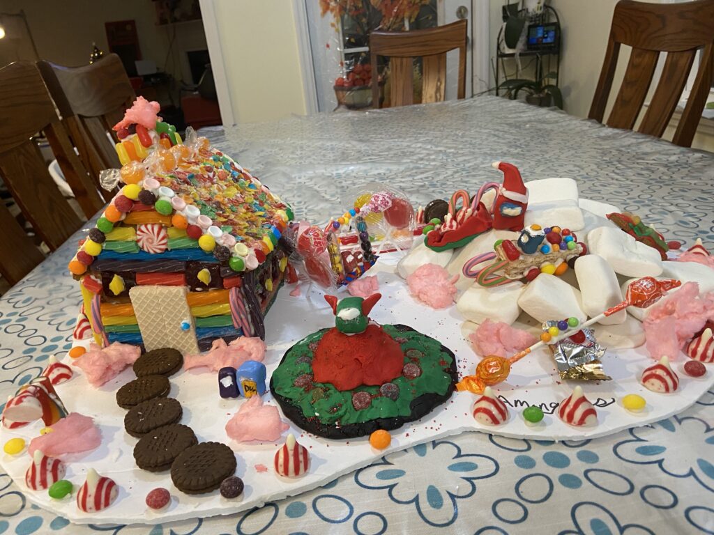 Team Bundle's 'Among Us Winter Wonderland' Gingerbread House
