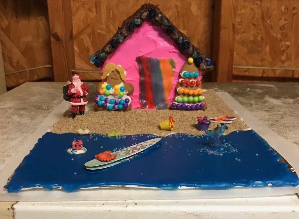 Team Howard's 'Christmas at Topsail Beach' Gingerbread House