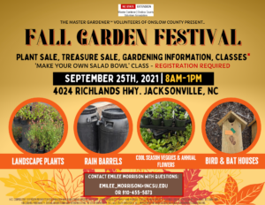 Cover photo for Master Gardener Volunteer Fall Garden Festival (2021)