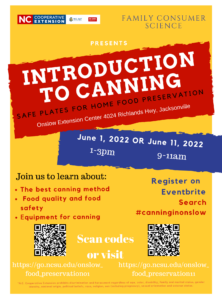 Introduction to canning course