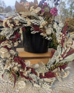 dried flower wreath